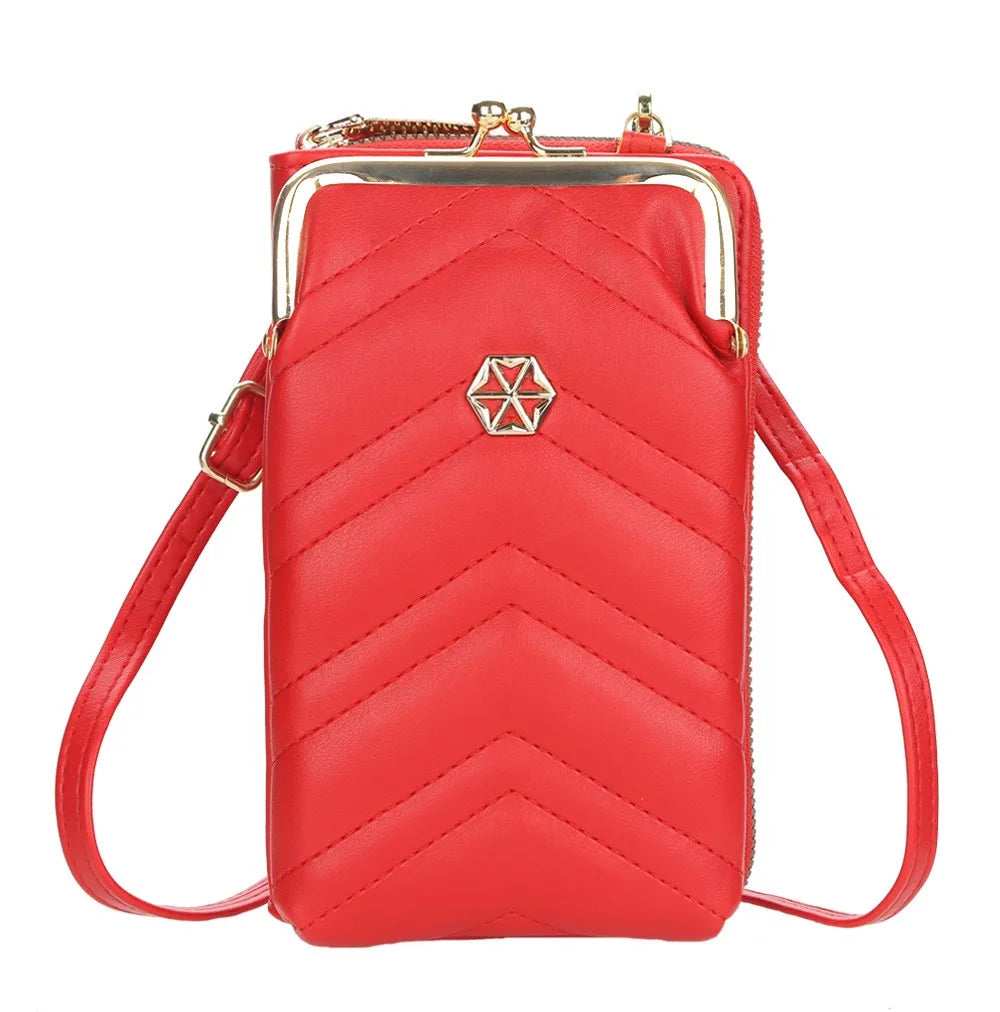 Women Small Shoulder Bag For Phone Short Travel Leather Messenger Crossbody Bags