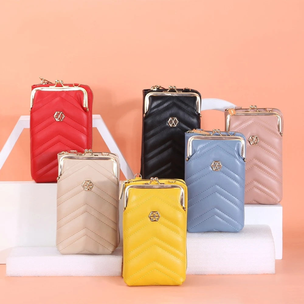 Women Small Shoulder Bag For Phone Short Travel Leather Messenger Crossbody Bags