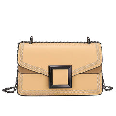 Women Small Square Bag Casual Shoulder Bags Messenger Handbag PU Leather 2020