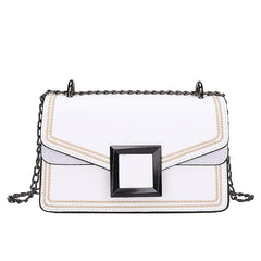 Women Small Square Bag Casual Shoulder Bags Messenger Handbag PU Leather 2020