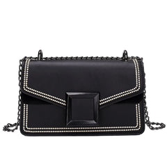 Women Small Square Bag Casual Shoulder Bags Messenger Handbag PU Leather 2020
