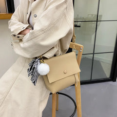 Women Small Square Bag Retro Shoulder Messenger Bag PU Leather Diagonal Bag