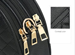 Women Small Square Bag Fashionable Texture Diamond Clutch Three Layer Messenger