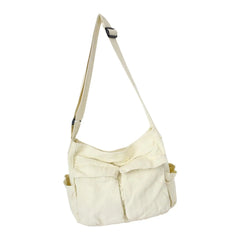 Women Canvas Shoulder Bag Large Capacity Tote Handbag Satchel Pockets Casual