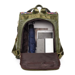 Vintage Soft Leather Backpack Women Anti-theft Rucksack