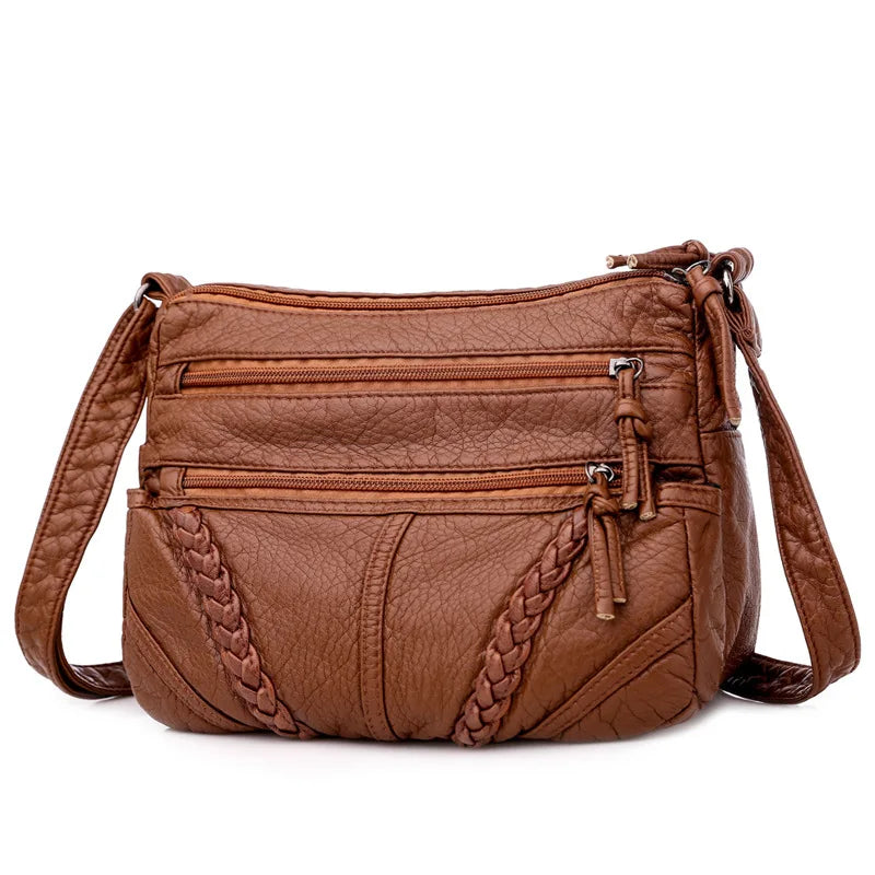 Soft Leather Crossbody Bag for Women Ladies Handbags