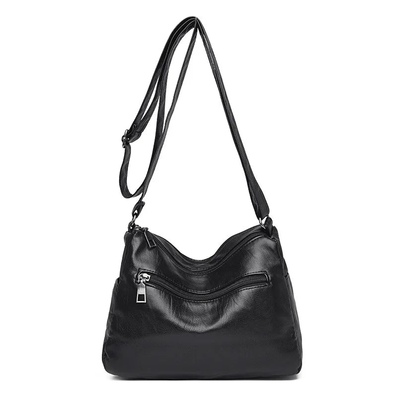 Women's Soft Leather Crossbody Bag Shoulder Handbag