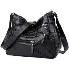 Women's Soft Leather Crossbody Bag Shoulder Handbag
