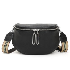 Soft Leather Waist Bag Shoulder Bag Fanny Pack Female Belt Bags