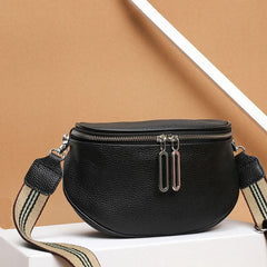Soft Leather Waist Bag Shoulder Bag Fanny Pack Female Belt Bags