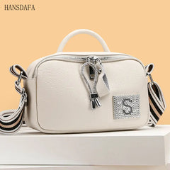 Soft Leather Shoulder Bag High Cowhide Female Messenger Bag Casual Tote