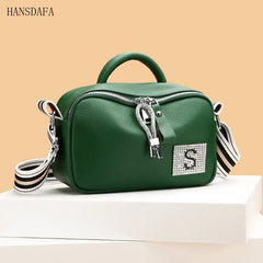 Soft Leather Shoulder Bag High Cowhide Female Messenger Bag Casual Tote