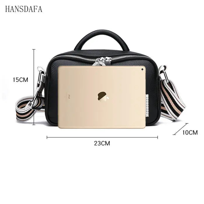 Soft Leather Shoulder Bag High Cowhide Female Messenger Bag Casual Tote