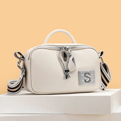 Soft Leather Shoulder Bag High Cowhide Female Messenger Bag Casual Tote