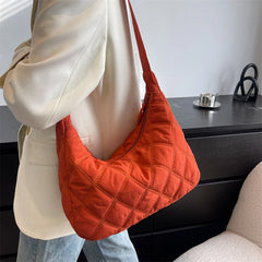 Quilted Soft Nylon Side Bags for Women