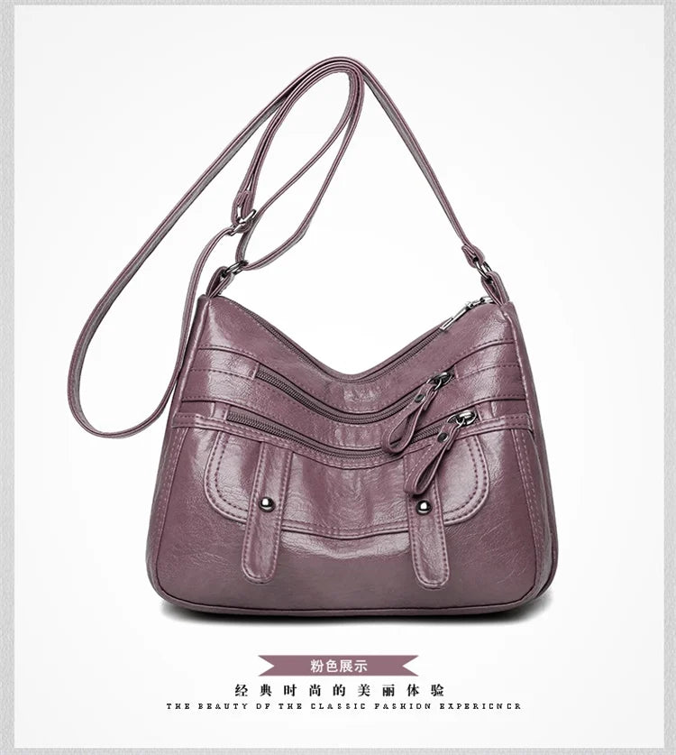 Women Soft PU Leather Bag Ladies Crossbody Bag For Female Handbags Shoulder Bags
