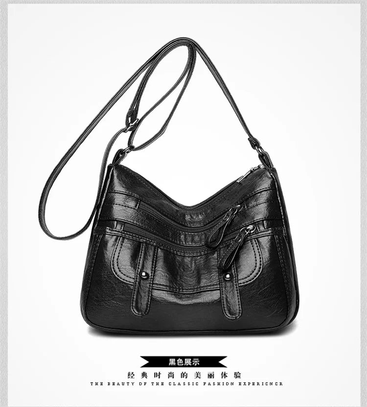 Women Soft PU Leather Bag Ladies Crossbody Bag For Female Handbags Shoulder Bags