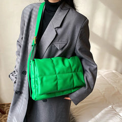 Women Soft Pu Leather Shoulder Bag Crossbody Bag Large Capacity Messenger Bag