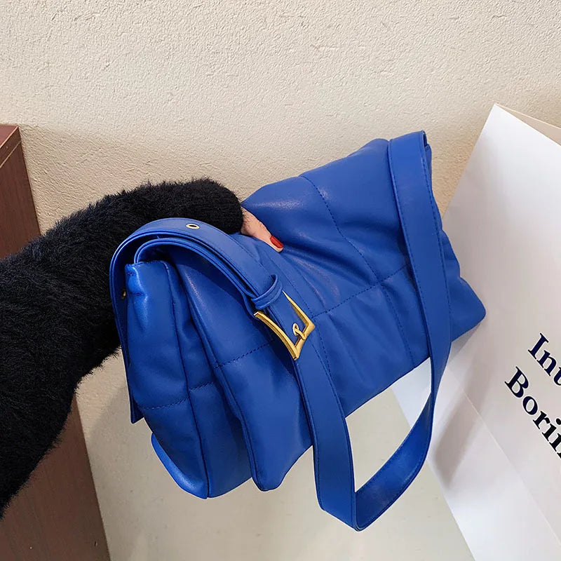 Women Soft Pu Leather Shoulder Bag Crossbody Bag Large Capacity Messenger Bag
