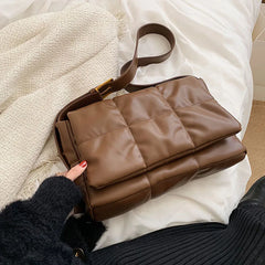 Women Soft Pu Leather Shoulder Bag Crossbody Bag Large Capacity Messenger Bag