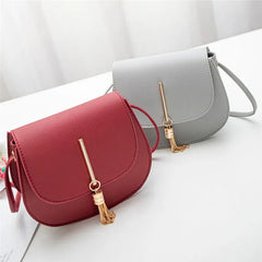 Women Mini Shoulder Bag Robot Bags PU Leather Tassel Bag For Girl