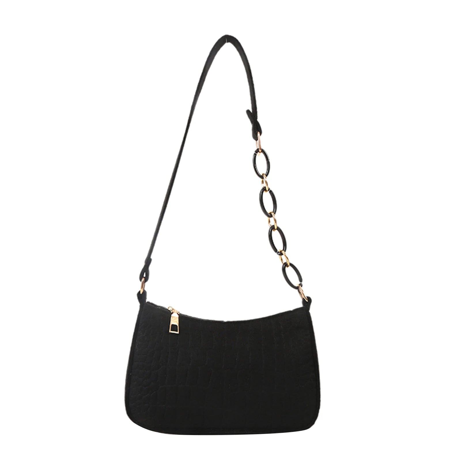 Women Solid Felt Shoulder Bag Large Capacity Girls Ladies Casual Messenger Bag