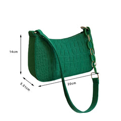 Women Solid Felt Shoulder Bag Large Capacity Girls Ladies Casual Messenger Bag