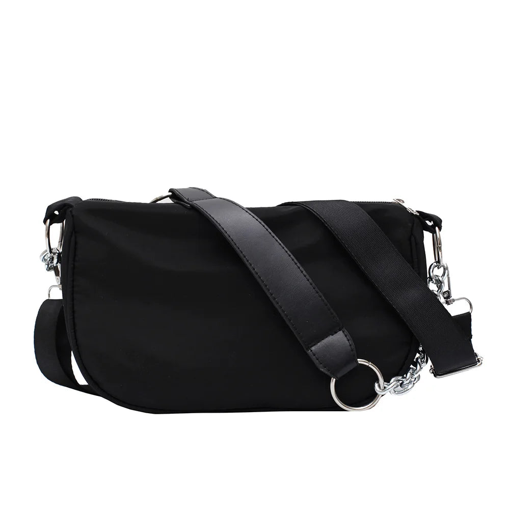 Women Solid Messenger Handbag Ladies Shoulder Travel Crossbody Bags