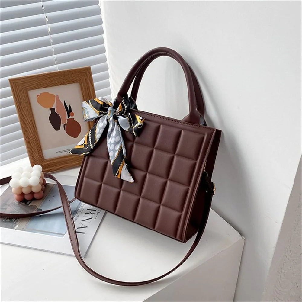 Women PU Leather Crossbody Bag Single Strap Handbag Casual Shoulder Bag Domil105
