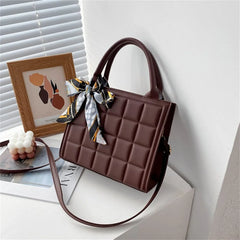 Women PU Leather Crossbody Bag Single Strap Handbag Casual Shoulder Bag Domil105