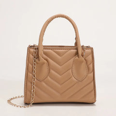 Women Embroidered Shoulder Bag Chain Small Square Bag