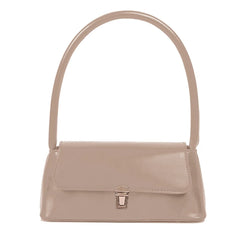 Vintage PU Leather Underarm Bag Women Small Shoulder Tote