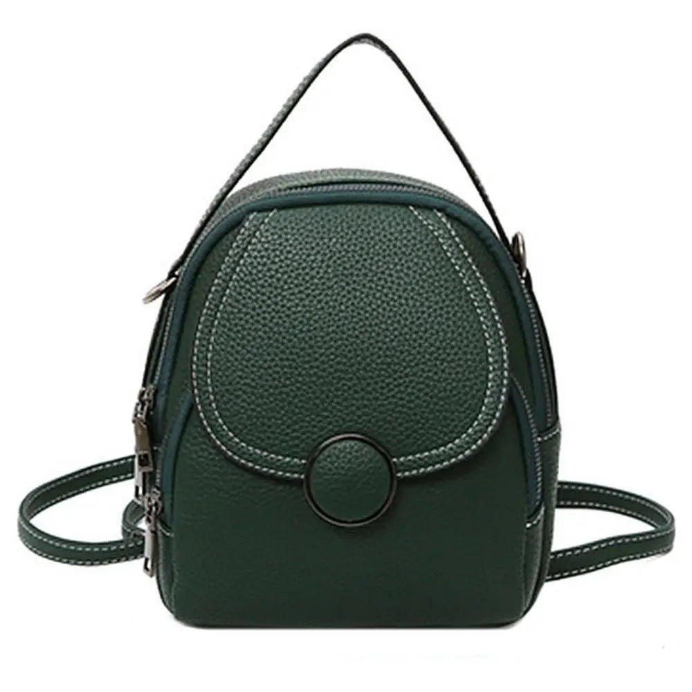 Women Mini Backpack Soft Faux Leather Handbag Satchel Bag