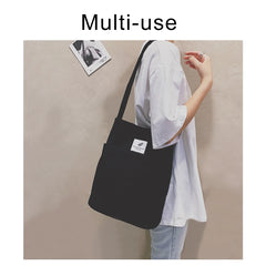 Women Corduroy Shoulder Bag Tote Crossbody Handbag