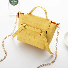 Women Solid Leather Shoulder Bag PU Leather Crossbody Handbag