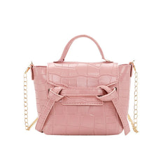 Women Solid Leather Shoulder Bag PU Leather Crossbody Handbag