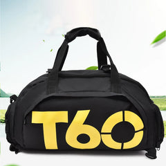 Waterproof Gym Bag with Shoe Pouch Outdoor Rucksack T60