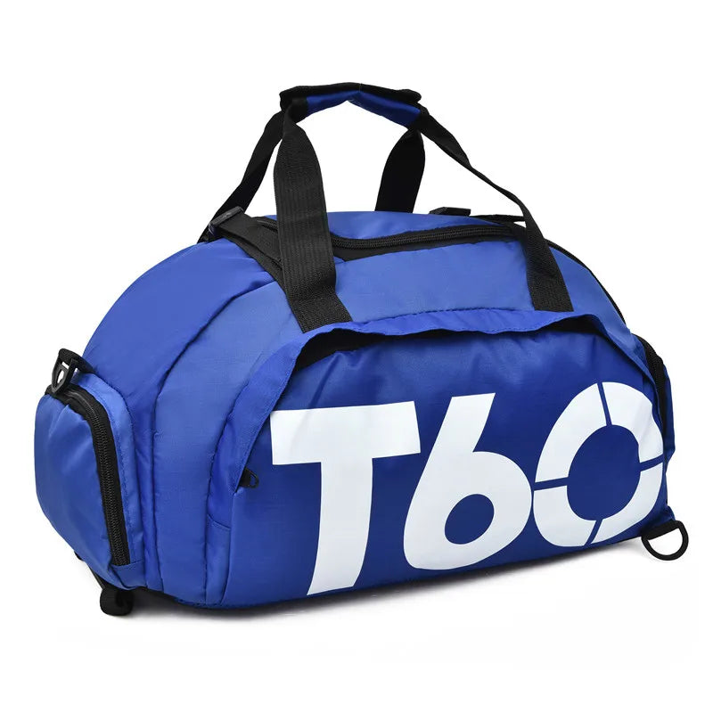 Waterproof Gym Sports Bag with Shoe Pouch Rucksack
