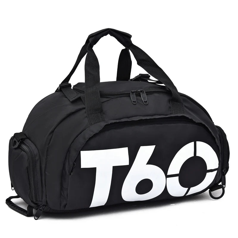 Waterproof Gym Bag with Shoe Pouch Outdoor Rucksack T60