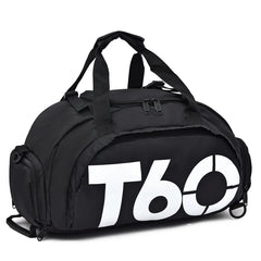 Waterproof Gym Bag with Shoe Pouch Outdoor Rucksack T60
