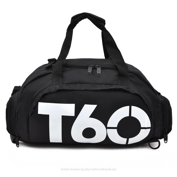 Waterproof Gym Bag with Shoe Pouch Outdoor Rucksack T60