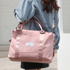 Women Sports Bag Letters Printing Shoulder Bag Large Capacity Tote Handbags