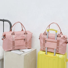 Women Sports Bag Letters Printing Shoulder Bag Large Capacity Tote Handbags