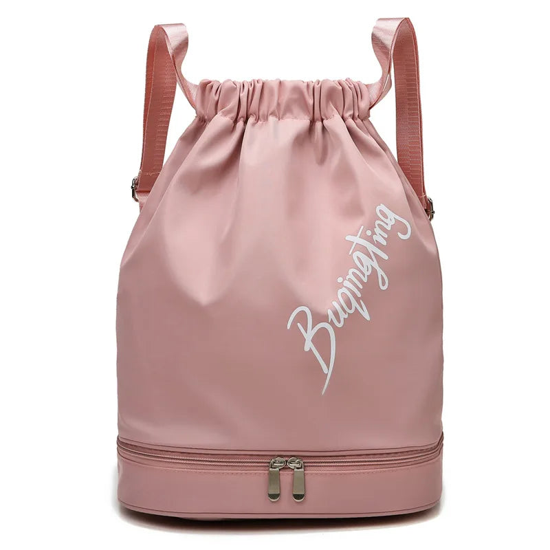Women Sports Gym Backpack Travel Dry Wet Bag Handbag Multifunction
