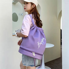 Women Sports Gym Backpack Travel Dry Wet Bag Handbag Multifunction