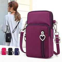 Women Sports Square Bag Mini Cellphone Pouch Crossbody Shoulder Bags