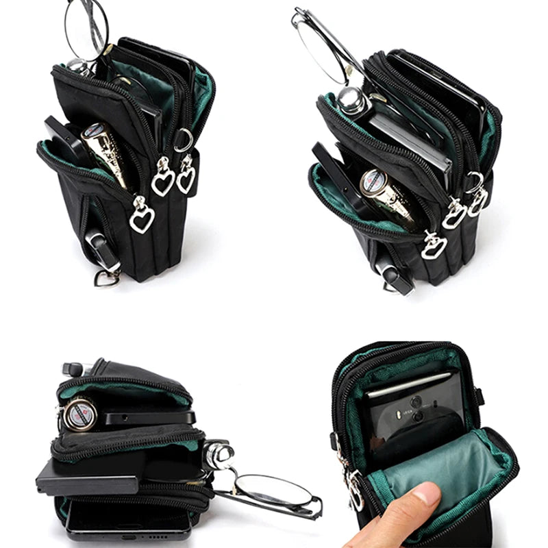 Women Sports Square Bag Mini Cellphone Pouch Crossbody Shoulder Bags