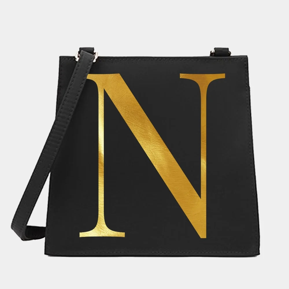 Women Square Bags Shoulder Crossbody Letter Name Series Pattern