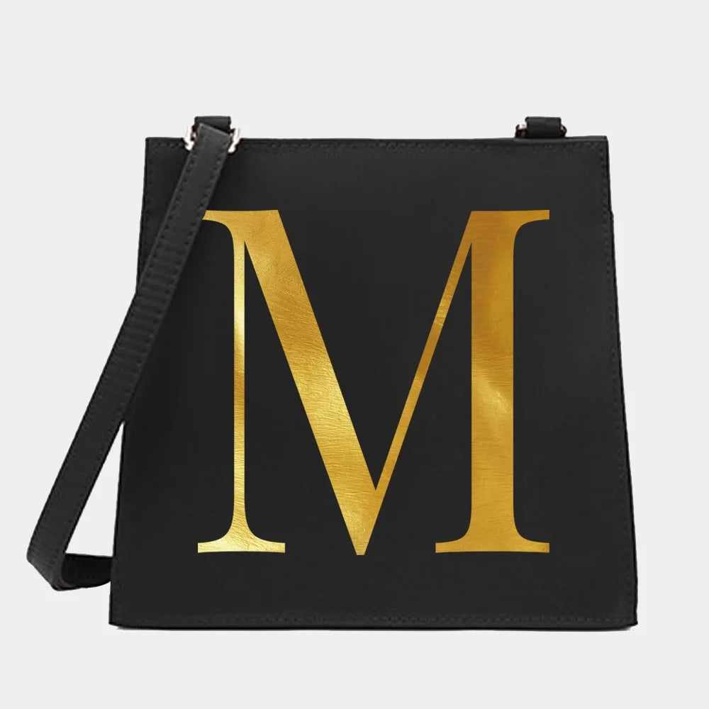 Women Square Bags Shoulder Crossbody Letter Name Series Pattern