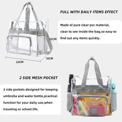 Transparent Shoulder Bag PVC Clear Handbag Waterproof Tote Bag